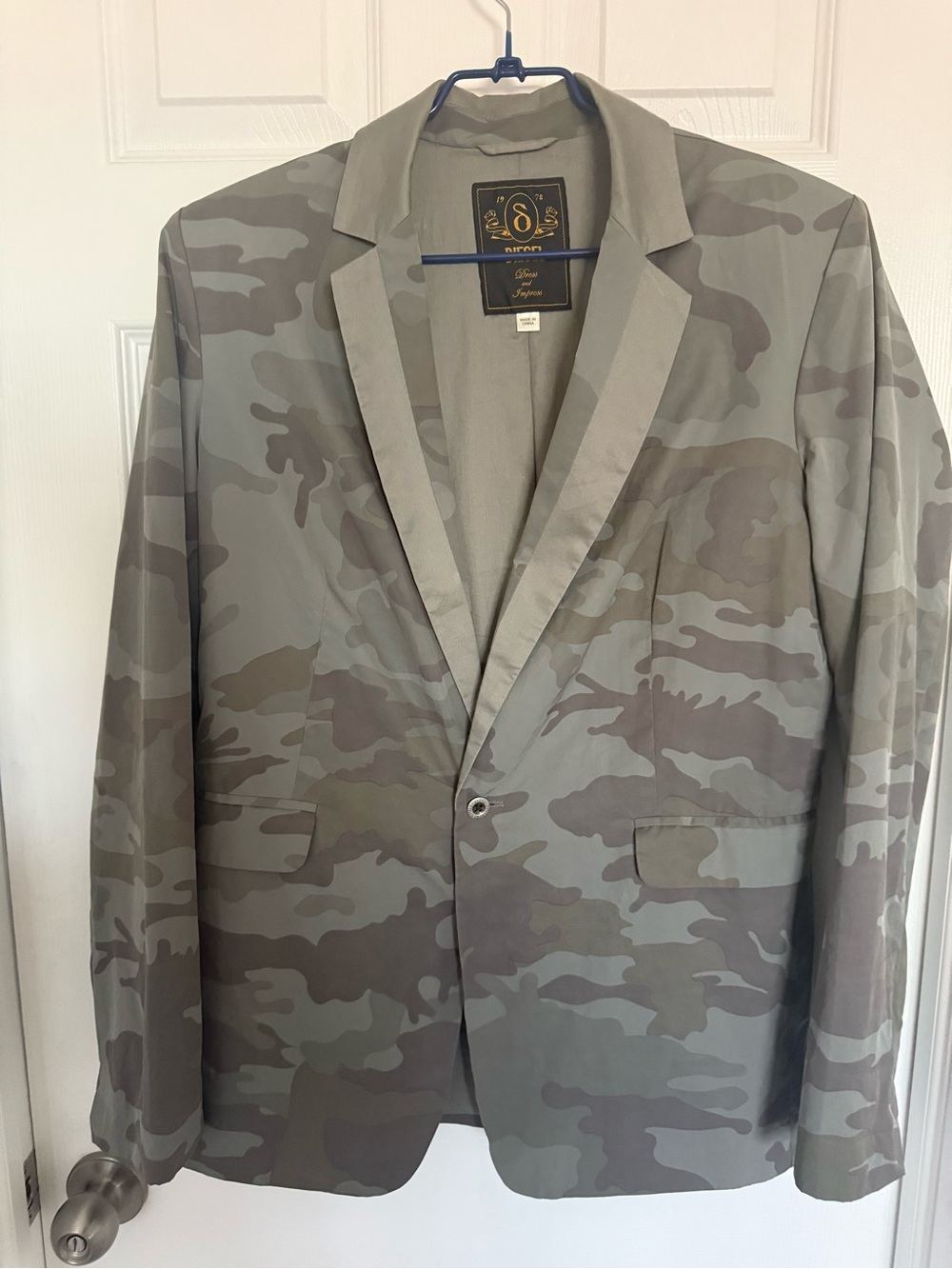 Diesel Dress and Impress Men’s Camo Blazer Jacket Size L